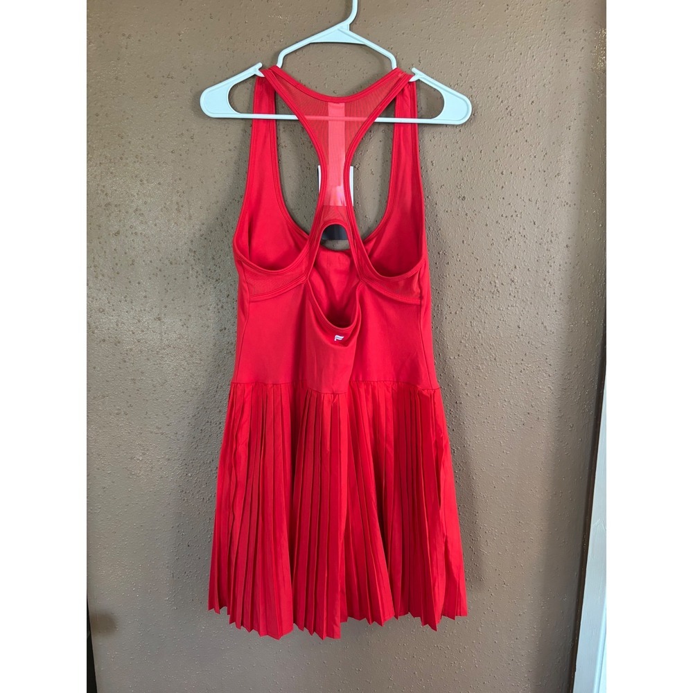 Fabletics Hot Shot Pleated Active Dress Heated Red XL - Picture 6 of 9